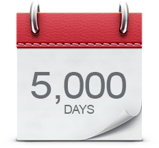 5000 days of retention Calendar Page